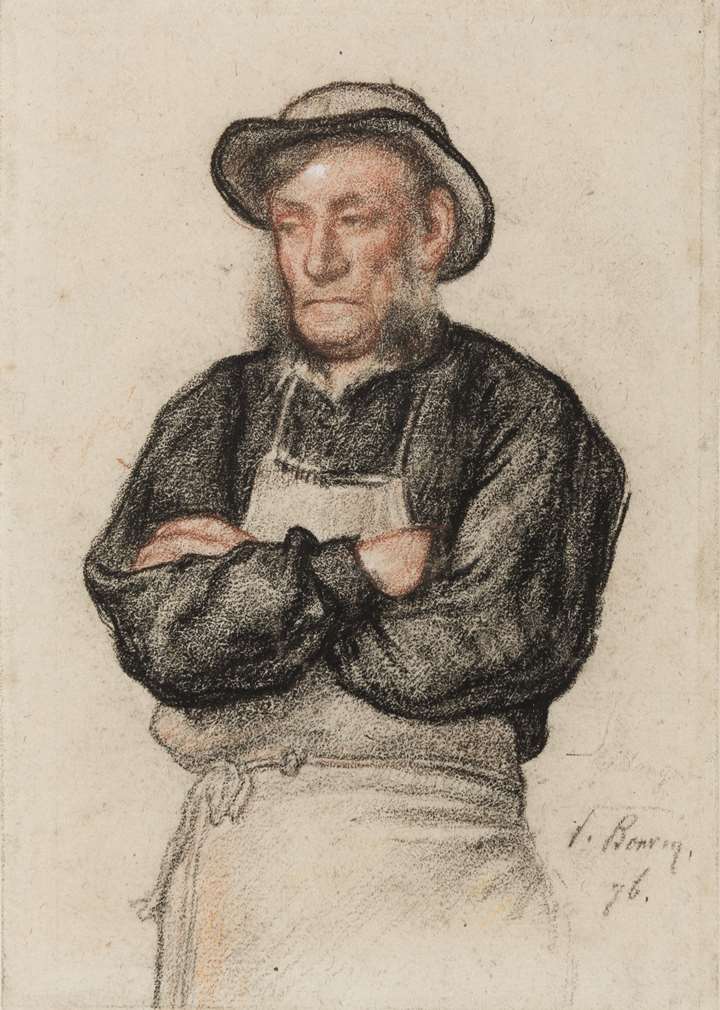 A Standing Man with his Arms Folded